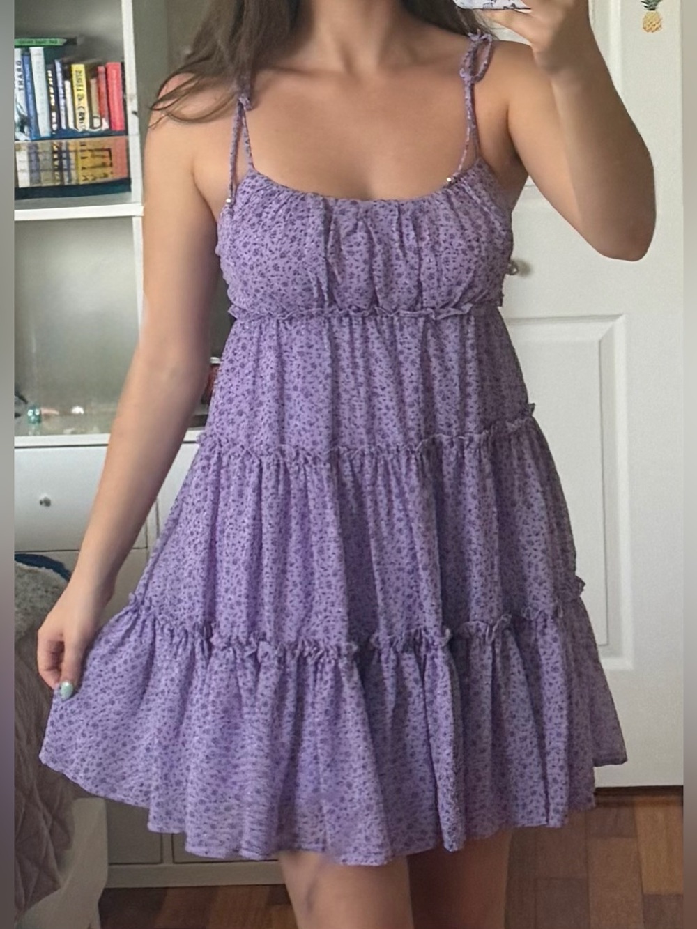 FB Sister Lilac Floral Tiered Sundress